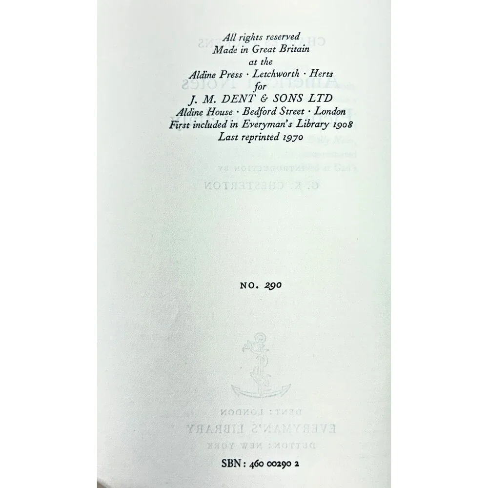 Dickens: American Notes and Pictures from Italy Everyman's Library #290